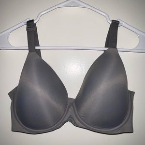 Aerie Real Free Full Coverage Lightly Lined Bra, Grey, Size 36DD